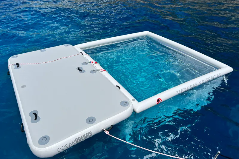 MENORCA Set – Yacht Pool 3 x 3 m & Aufblasbare Plattform